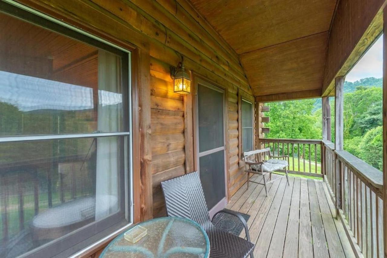 Candler Log Cabin Stunning Mountain Views On 12 Acres מראה חיצוני תמונה